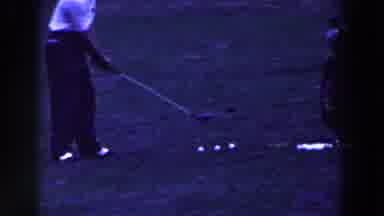 Ridgefield New Jersey (1961): Man Prepares To Swing Golf Club To Hit Golf Ball