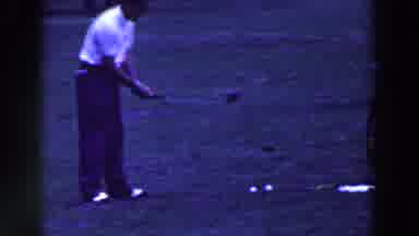Ridgefield New Jersey (1961): Preparing To Aim A Shot