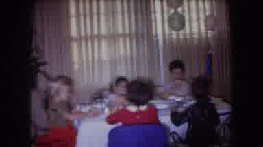 North Hollywood California (1961): A Group Of Kids At The Table Having Lunch