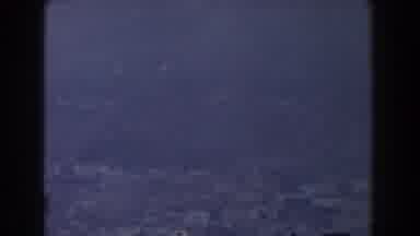 GIBRALTAR-1959: Aerial View Of Dark Grey Buildings On A Hazy Day