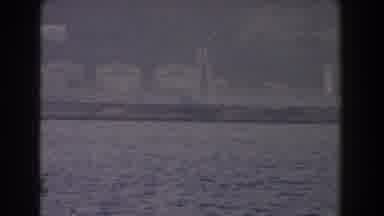 GIBRALTAR-1959: View Of Street Light And White Birds Flying Over Blue Ocean