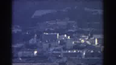 Gibraltar (1959): Panning Film Strip Footage Of City At The Foot Of A Mountain