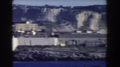 Gibraltar (1959): White Concrete Buildings By The Ocean