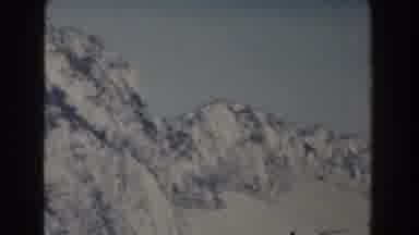 GIBRALTAR-1959: Rocky Mountain Peaks Covered in Snow