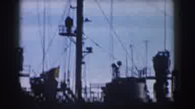 Gibraltar (1959): US Flag Seen At The Top View Of A Ship