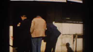 CASABLANCA-1959: Men Moving Through A Busy Street Market