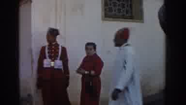 Casablanca (1959): Guard Uniform Women Posing Man Walking Building Window Grate
