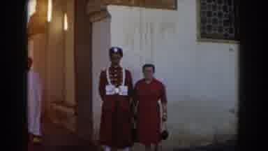 Casablanca (1959): A Man And A Woman Dressed In Uniform Pose For A Picture And A