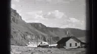 Washington-1939: Passing View Of Small House And Mountain On A Clear Day