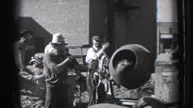 Washington (1939): Men Shoveling Dirt Into A Sifter Then Other Men Run Away