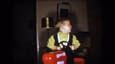 North Hollywood California (1961): Blonde Kid In A Orator Joy Toy Home
