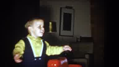 North Hollywood California (1961): A Boy Happily Collects His Toy From His Mum And