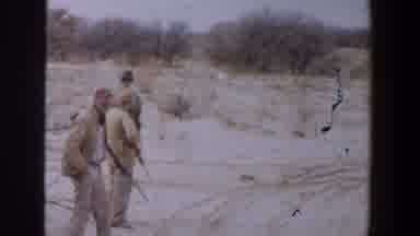Lubbock Texas-1956: Men Hunting In The Desert With Rifles