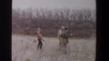 Lubbock Texas (1956): Three Men In Brush Lands With Rifles Hunting Together And A