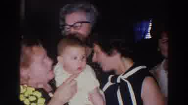 Madison Wisconsin (1966): An Old Woman Holds A Baby As Another Woman Talks With