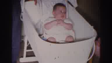 Madison Wisconsin (1966): Video Of A Newborn In The Cradle With Crossed Hands