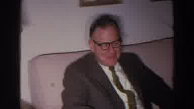 Madison Wisconsin (1966): An Old Man And Woman Sitting In The Couch And Chatting