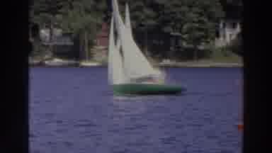 Madison Wisconsin (1966): A Large Boat Sail Across The Waters With An Even Speed