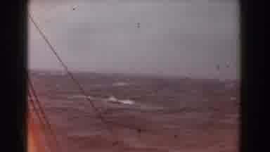 Atlantic Ocean (1959): Viewing The Ocean Waves From A Ship Window On A Stormy