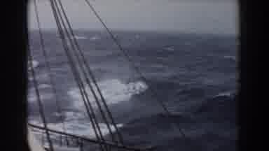 Atlantic Ocean (1959): Boat On The High Seas The Sea Seems A Little Rough And The
