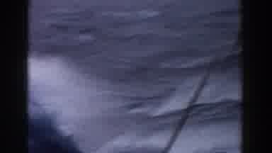 Atlantic Ocean (1959): View From Aboard Boat On Body Of Water Waves And Water