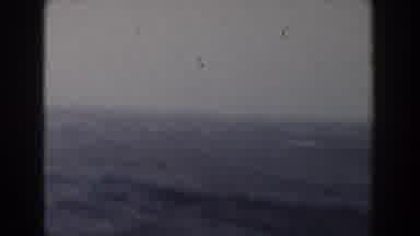 Atlantic Ocean (1959): View Taken From Ship At Sea Current Is Rough White Caps
