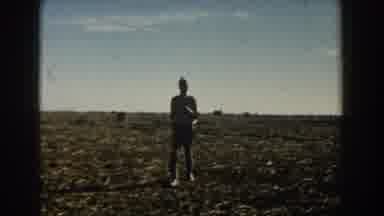 Atlantic Ocean (1959): Great Camel Shot Against The Eastern Skyline With Man In