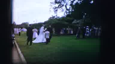 Moberly Missouri (1962): The Garden Wedding Ceremony Begins