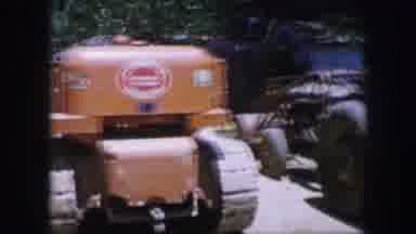 Dallas Texas (1964): Video Of Tracked Tractors And Agricultural Machines Parked In