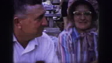 Dallas Texas (1964): Man And Woman Talking To Each Other During An Outdoor Picnic