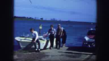 Fort Worth Texas (1964): Three People Preparing A Boat Ride