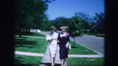 Fort Worth Texas (1964): Two Women Walking Returning Home