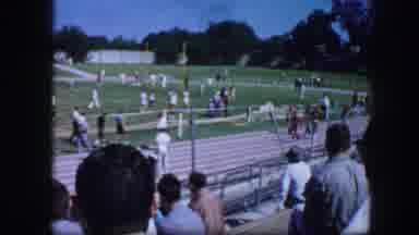 Fort Worth Texas (1964): Footage Of Athletic Field And Athletes In A School