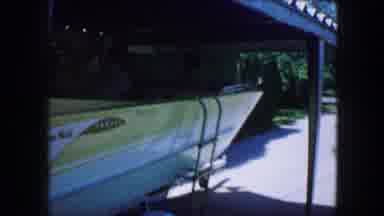 Lewisville Texas (1965): Man Attending To His Backyard In S mm Footage With Yellow