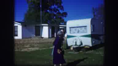 Kirksville Missouri (1967): People Having Fun Vacationing With Motorhome Playing