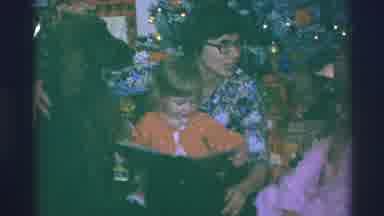 Blue Springs Missouri-1973: A Family And Their Dog Celebrate Christmas Eve In
