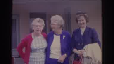 Sarasota Florida (1969): A Group Of Aged Women Viewing Crabs In A Bucket