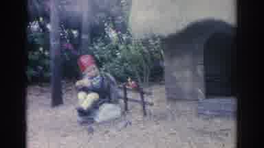 Sarasota Florida (1969): Filming The Garden With A Little House And Small Gnomes