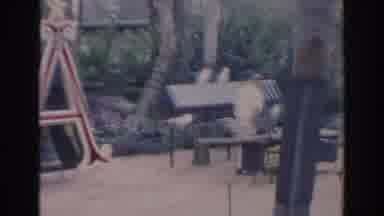 Sarasota Florida (1969): A Large White Peacock Display Its Feathers Arrogantly In