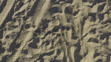 EAST CAPE BCS MEXICO-2019: Satellite Or Drone Close Up View Of Sand On Beach Or