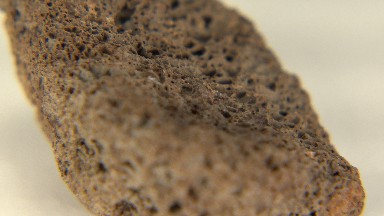 WESTMINSTER COLORADO-2015: Brown Chocolate-like Rock On A Spinning Table