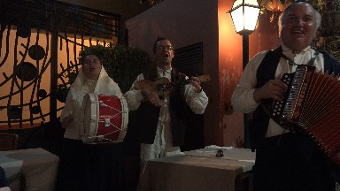 MADIERA PORTUGAL-2016: Folk Singer Band Performing Traditional European Music in Bar