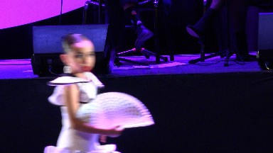 CABO SAN LUCAS MEXICO-2019: Girls Wearing Pink And White Dresses Perform Dance