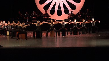 CABO SAN LUCAS MEXICO-2019: Group Of Women Wearing Matching Black Outfits Performing Dance Routine
