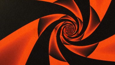 Endless Red And Black Spiral Heading Into The Bounds Of Infinity