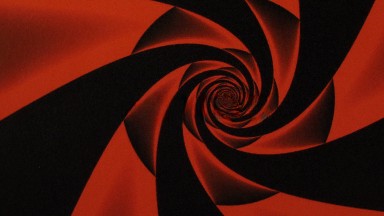 A Spiral Variations Of Black And Red Colours Of Different Shades