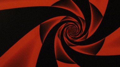 Swirling Optical Illusion On A Clockwise Direction