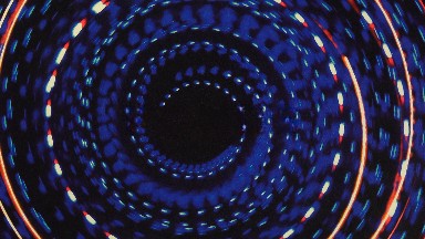 Swirling Multicolor Spiral That Is Rotating In A Circle On A Repeating Video