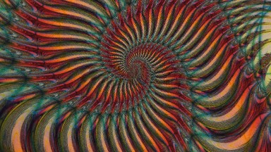 Swirling Design Rotating Around And Around