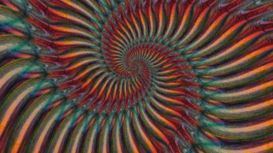 Colorful Artistic Whirlpool Of Thoughts Ignoring To Stop